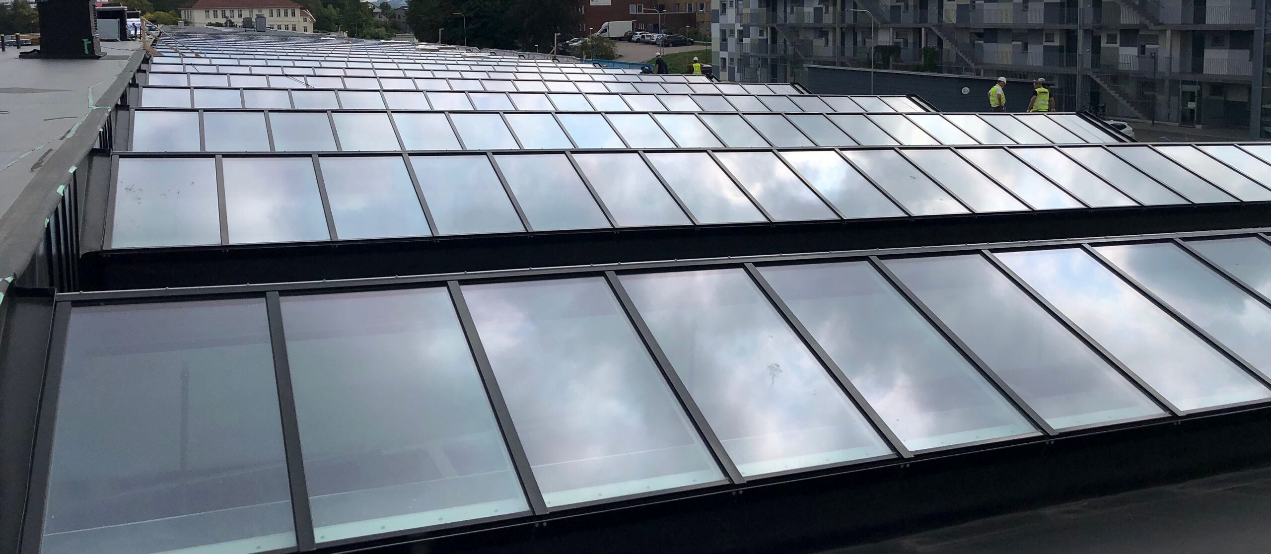 Tak med många glastak efter varandra